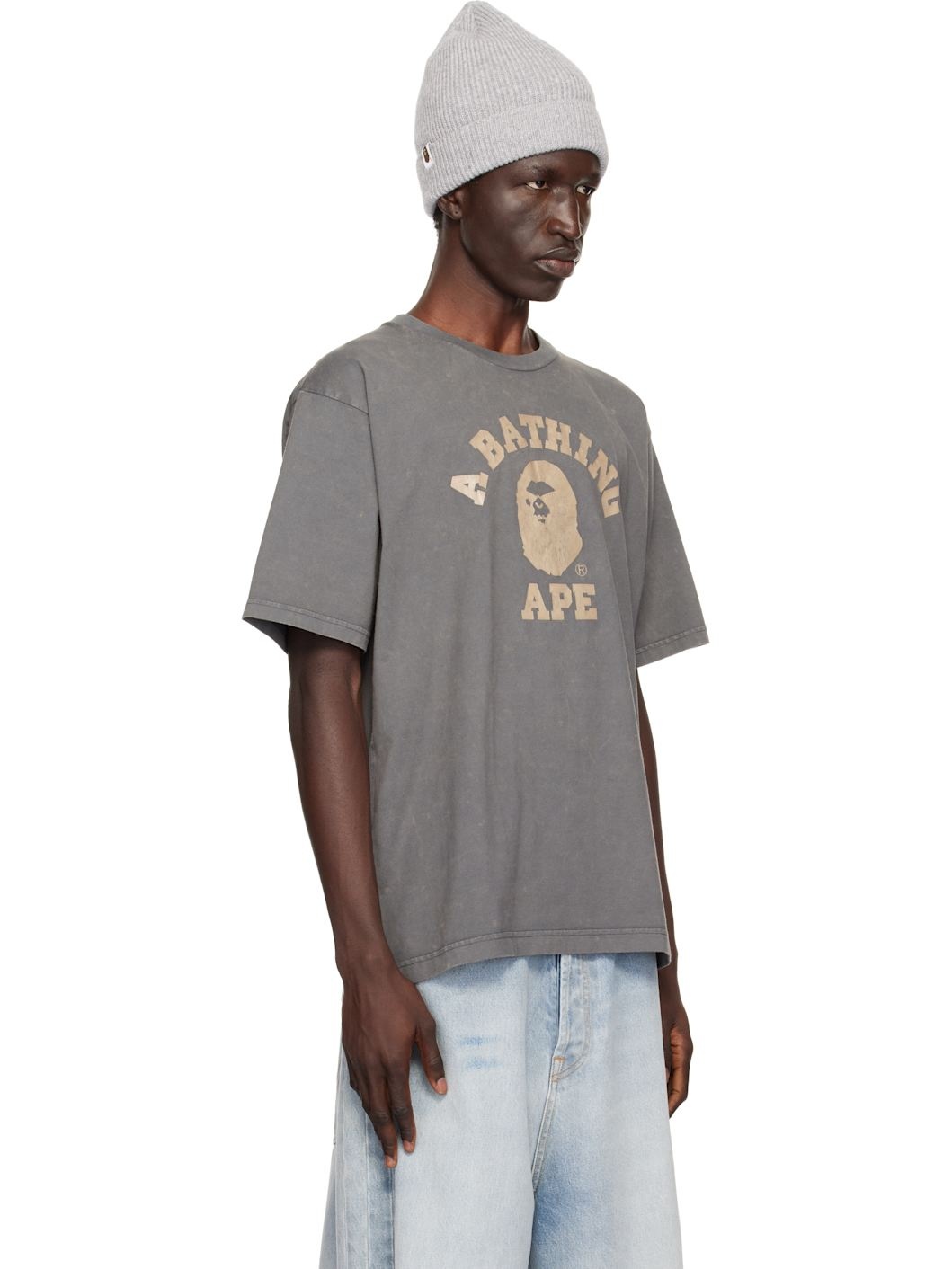 Gray Overdye College T-shirt - 2