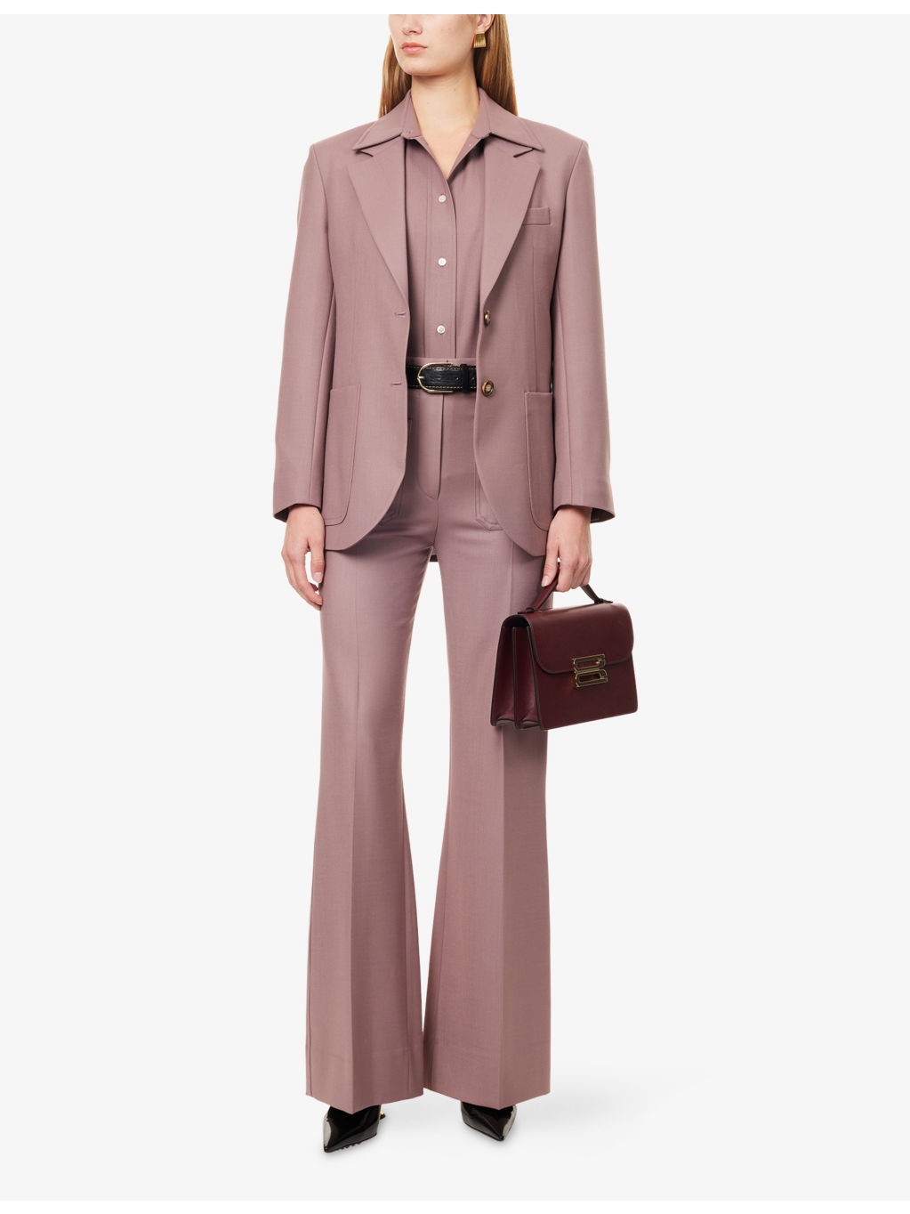 Alina Wide-Leg Woven Trousers - 2