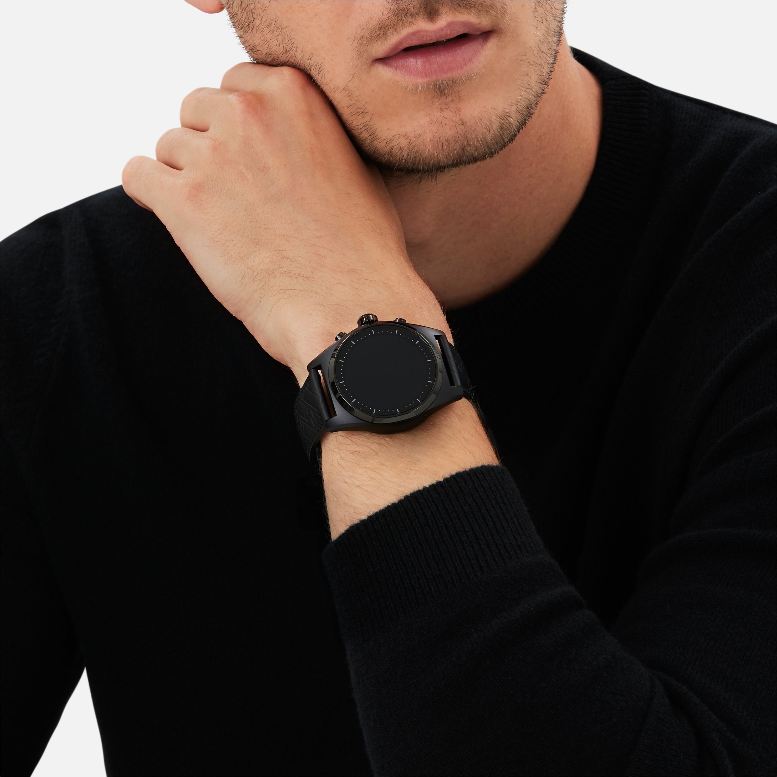 Montblanc Summit Lite Aluminum Black and Leather Strap x Montblanc UltraBlack collection - 6