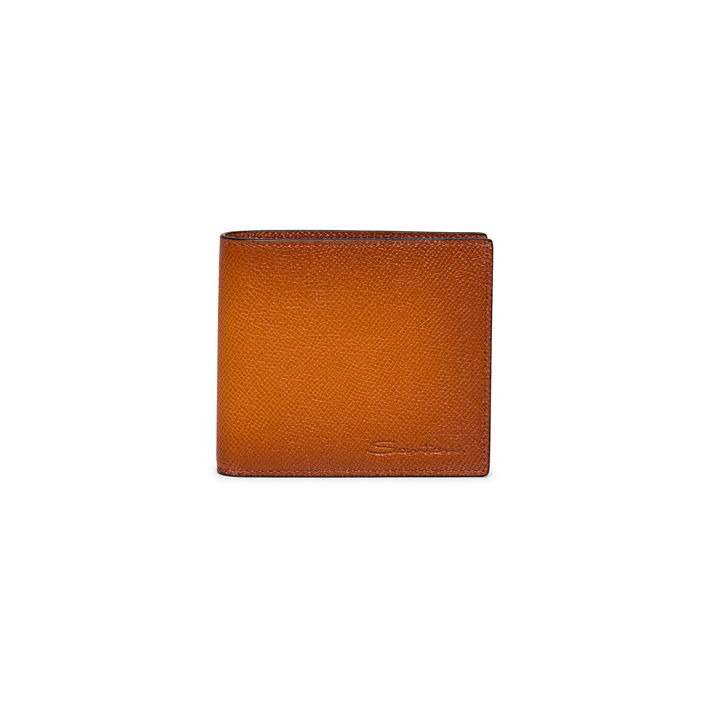 Orange saffiano leather wallet - 1