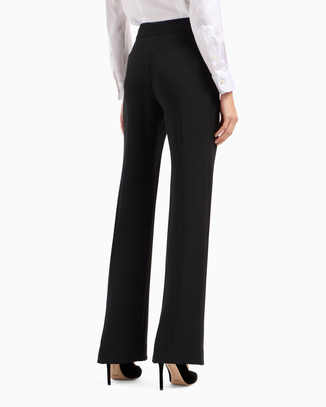 Wide-leg silk trousers - 3