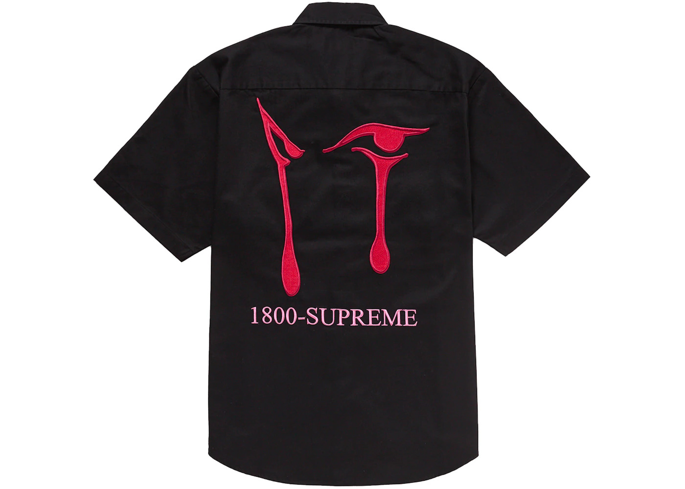 Supreme AOI Eyes S/S Work Shirt Black - 1