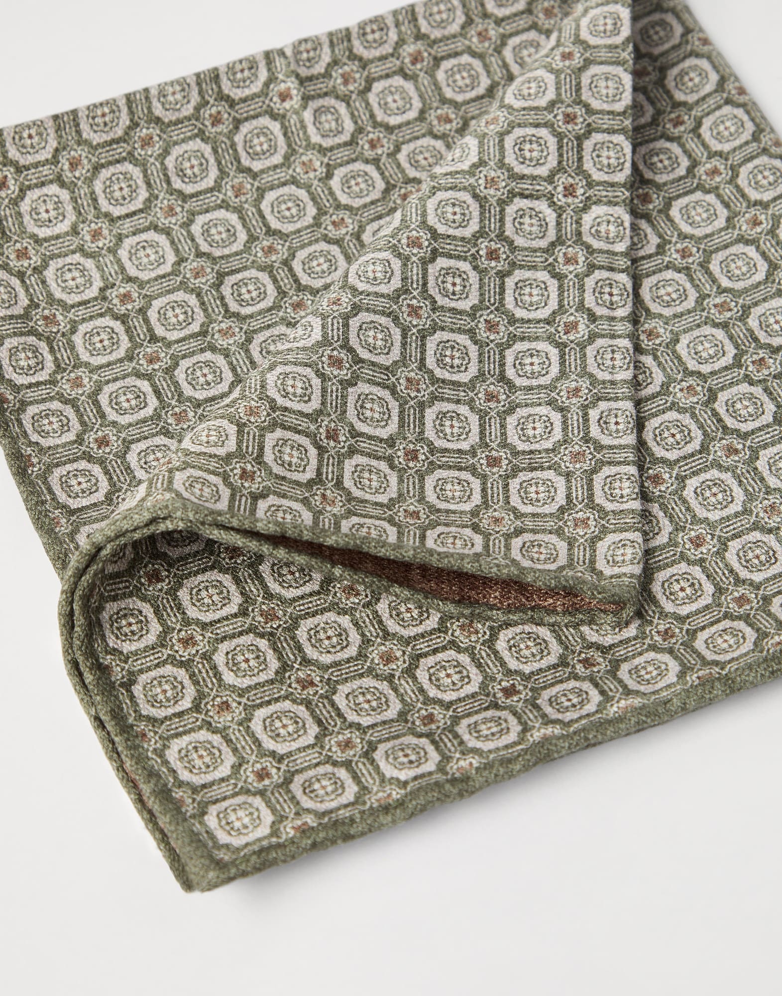 Silk pocket square with pattern - 2