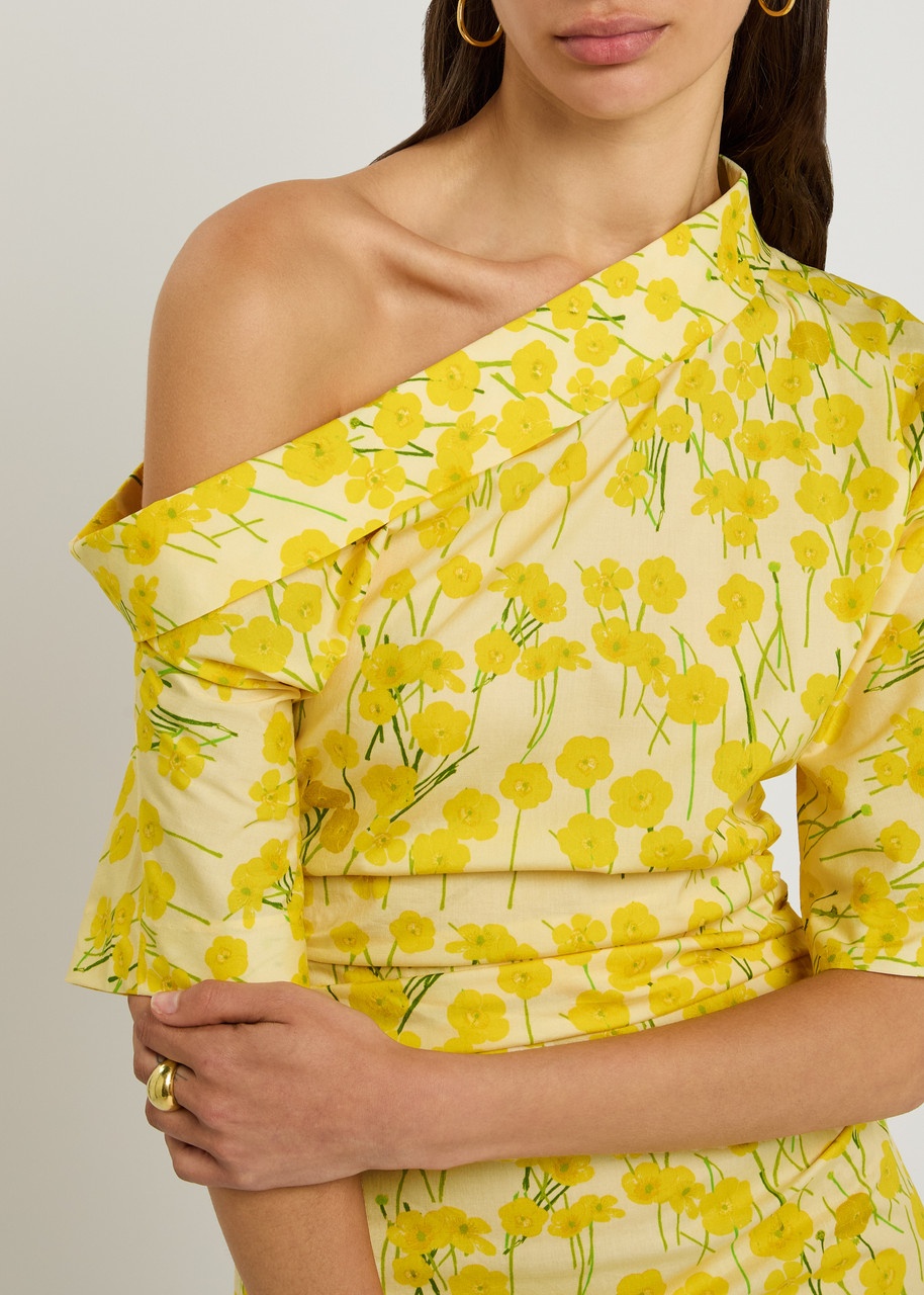 Bernadette Bowery Floral-print Stretch-cotton Midi Dress - 5