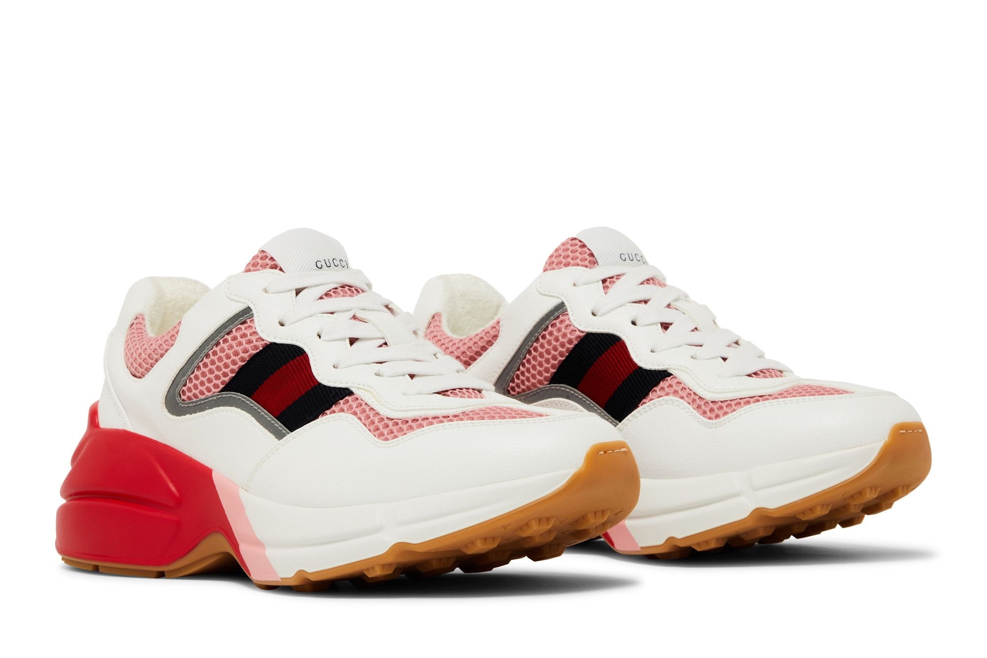 Gucci Wmns Rhyton 'White Pink Reflective' - 8