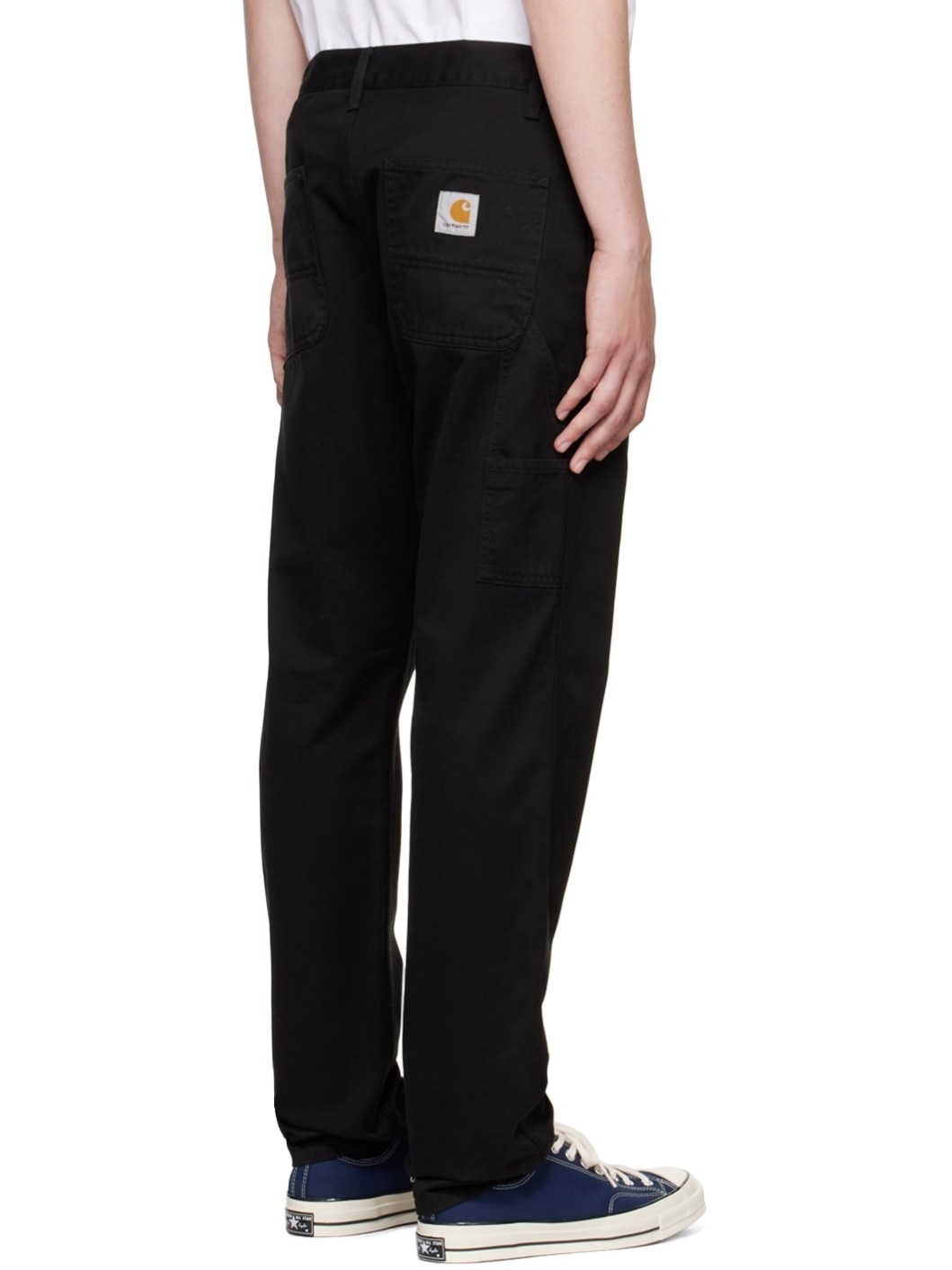 Black Cotton Trousers - 3