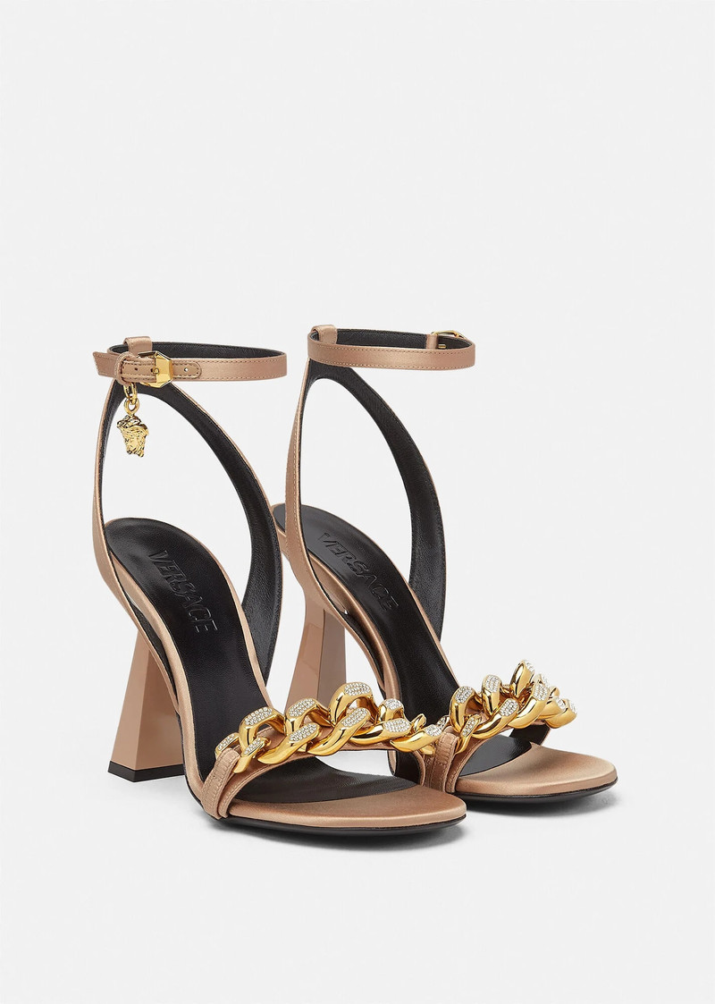 VERSACE Medusa Chain High Heel Sandals outlook
