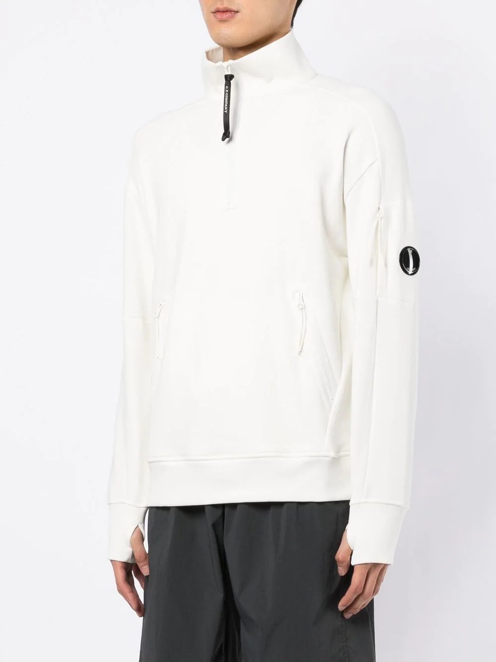 zip-fastening sweatshirt - 3