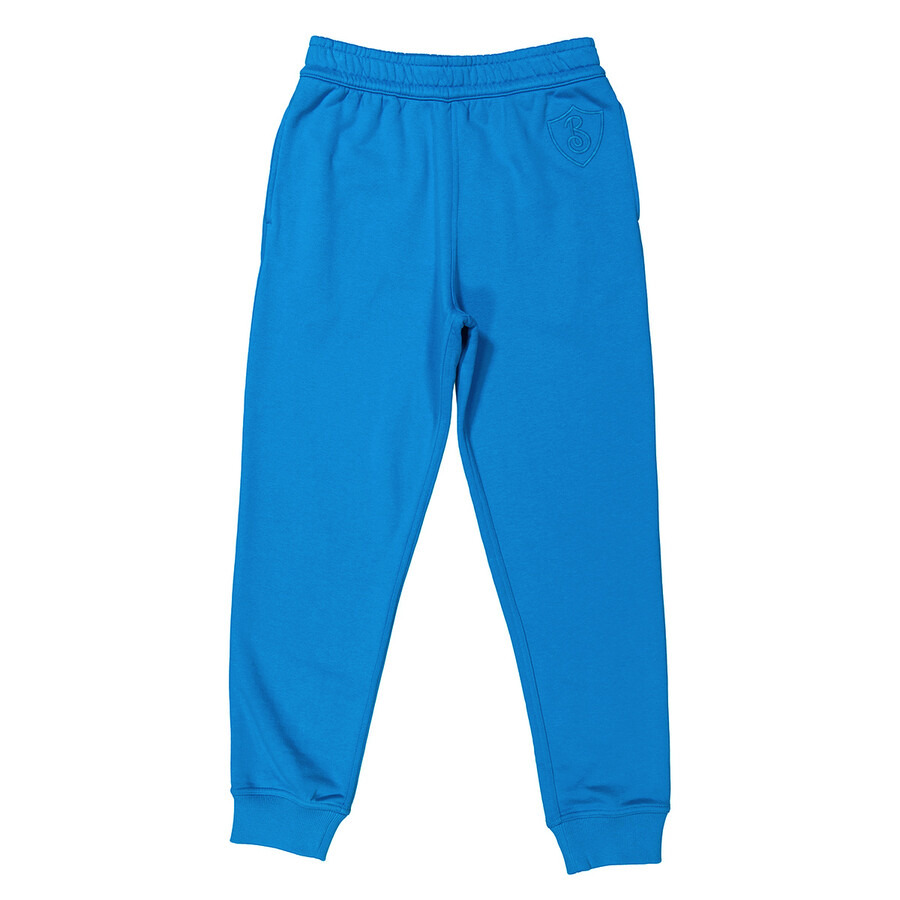 Burberry Embroidered-Logo Motif Cotton Track Pants - 5
