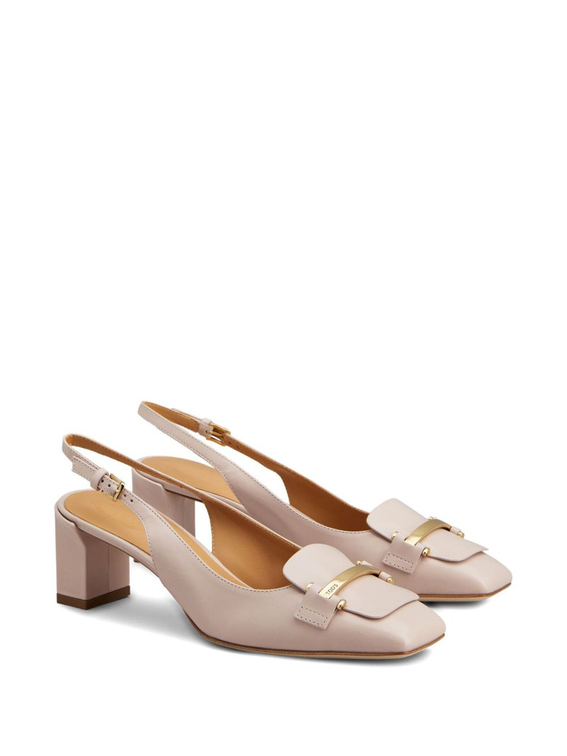 Tod's leather heeled pumps outlook