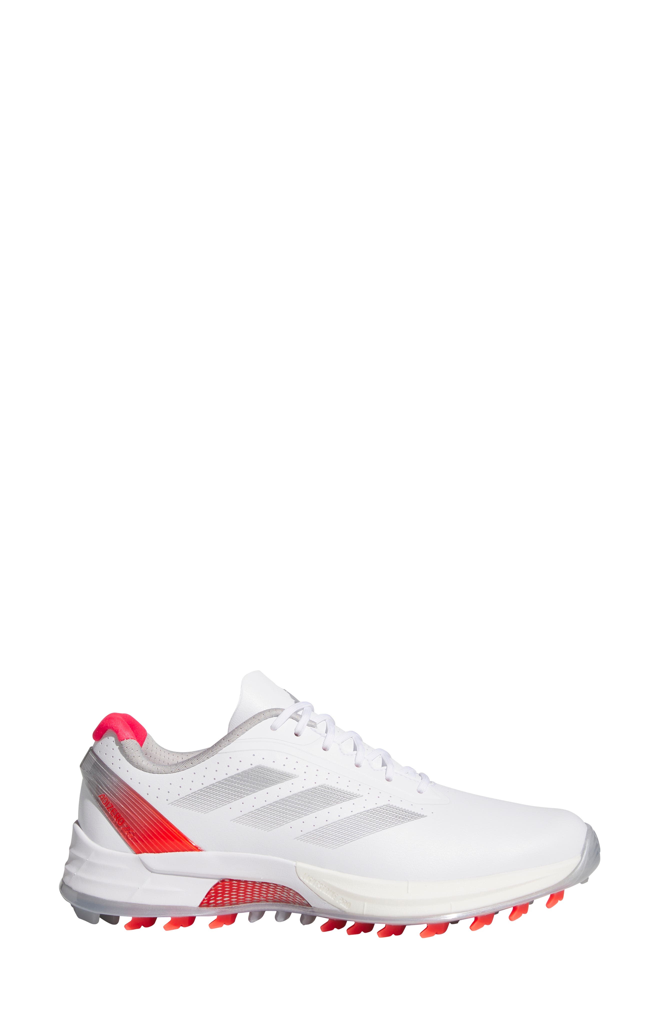 adidas Adizero ZG Golf Shoe in White/Silver Met./Lucid Red at Nordstrom - 3
