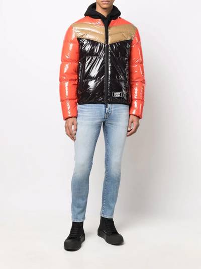 DSQUARED2 colour-block down jacket outlook