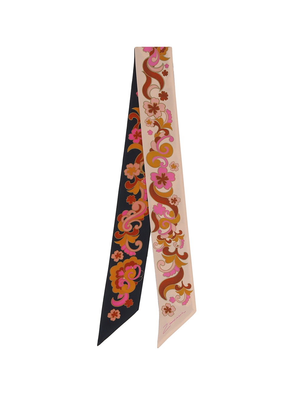 PRINTED SILK RIBBON SCARF - 2
