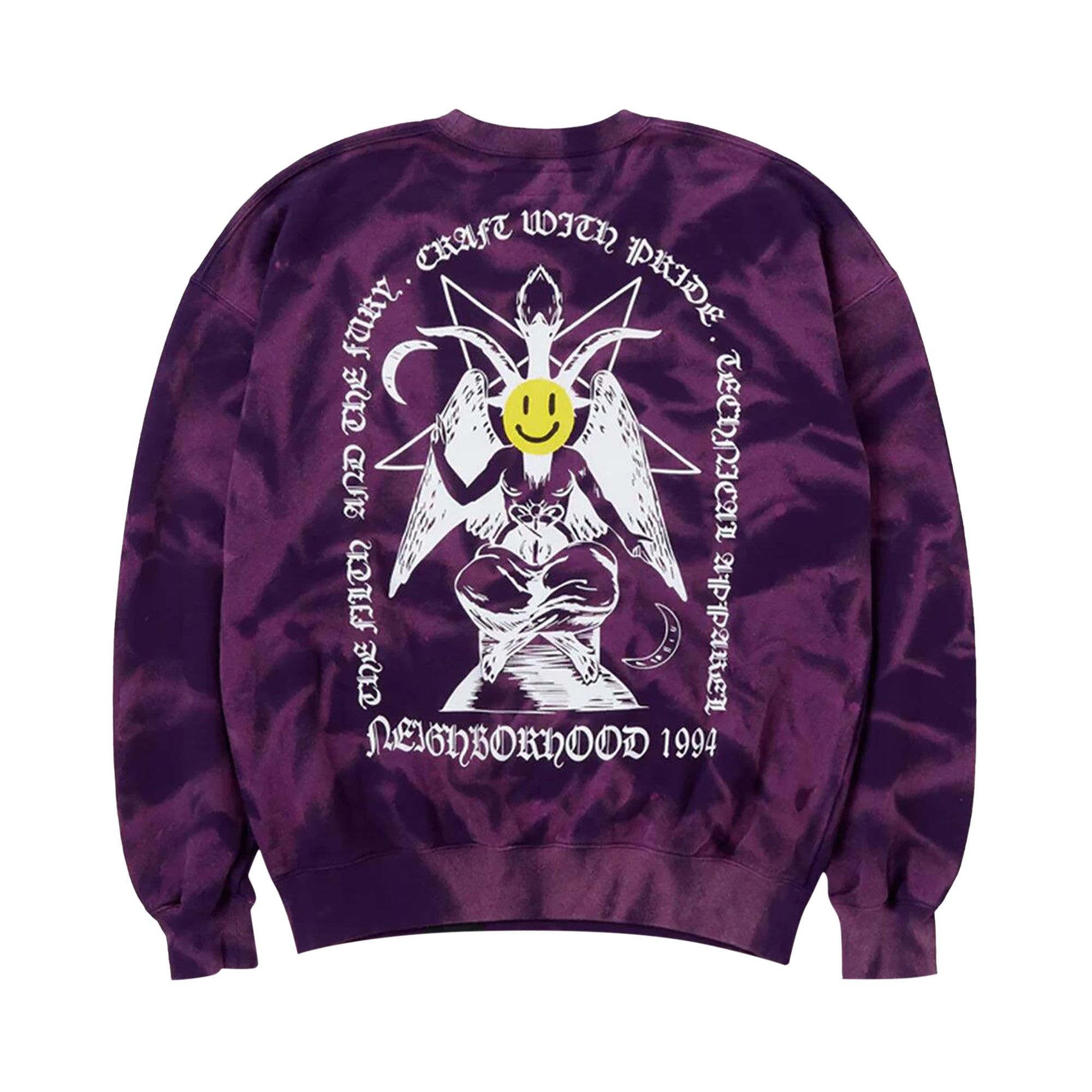 Neighborhood Tie Dye Sweatshirt 'Purple' - 2