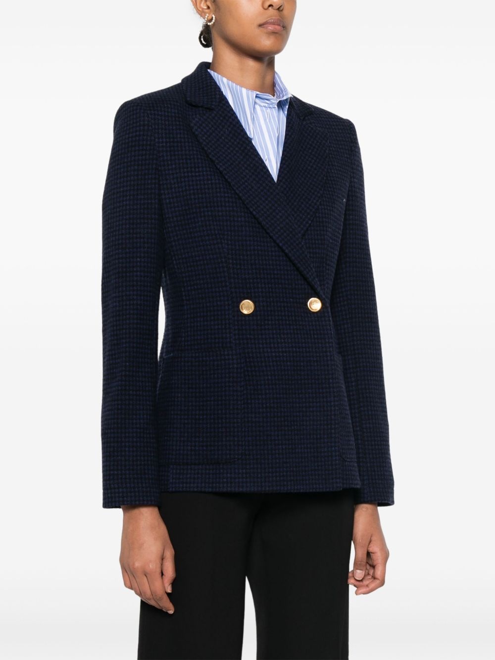 houndstooth-pattern blazer - 3