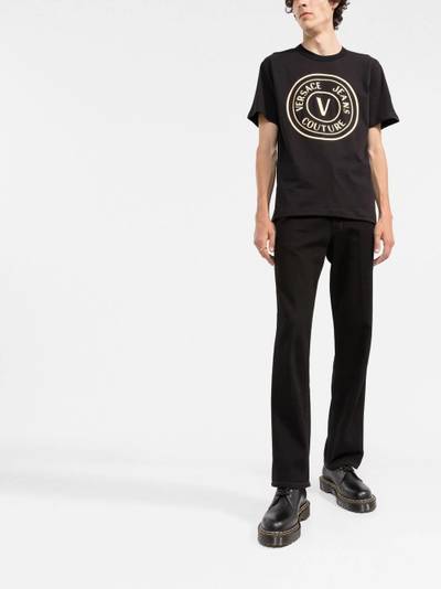 VERSACE JEANS COUTURE logo-print crew neck T-shirt outlook