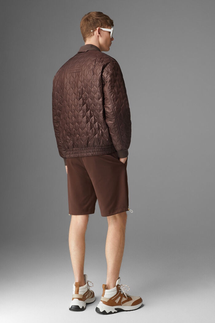 Peter Quilted jacket in Chocolate - 3