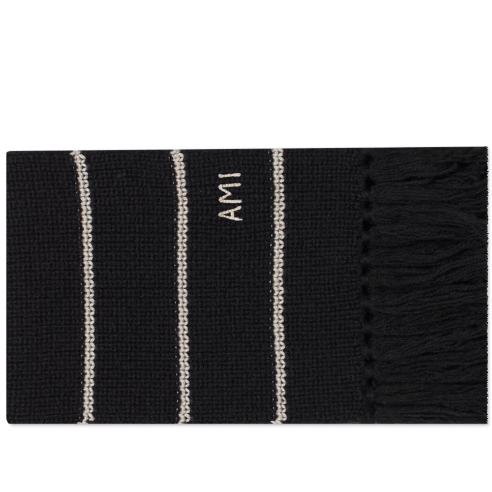 AMI Chunky Stripe Scarf - 1