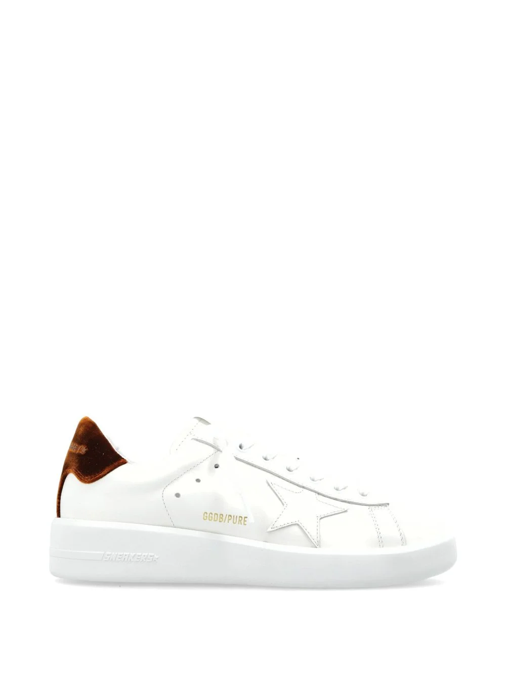 Purestar appliqué-detail leather sneakers - 1