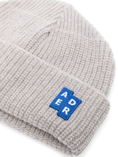 ADER error logo-patch ribbed beanie outlook