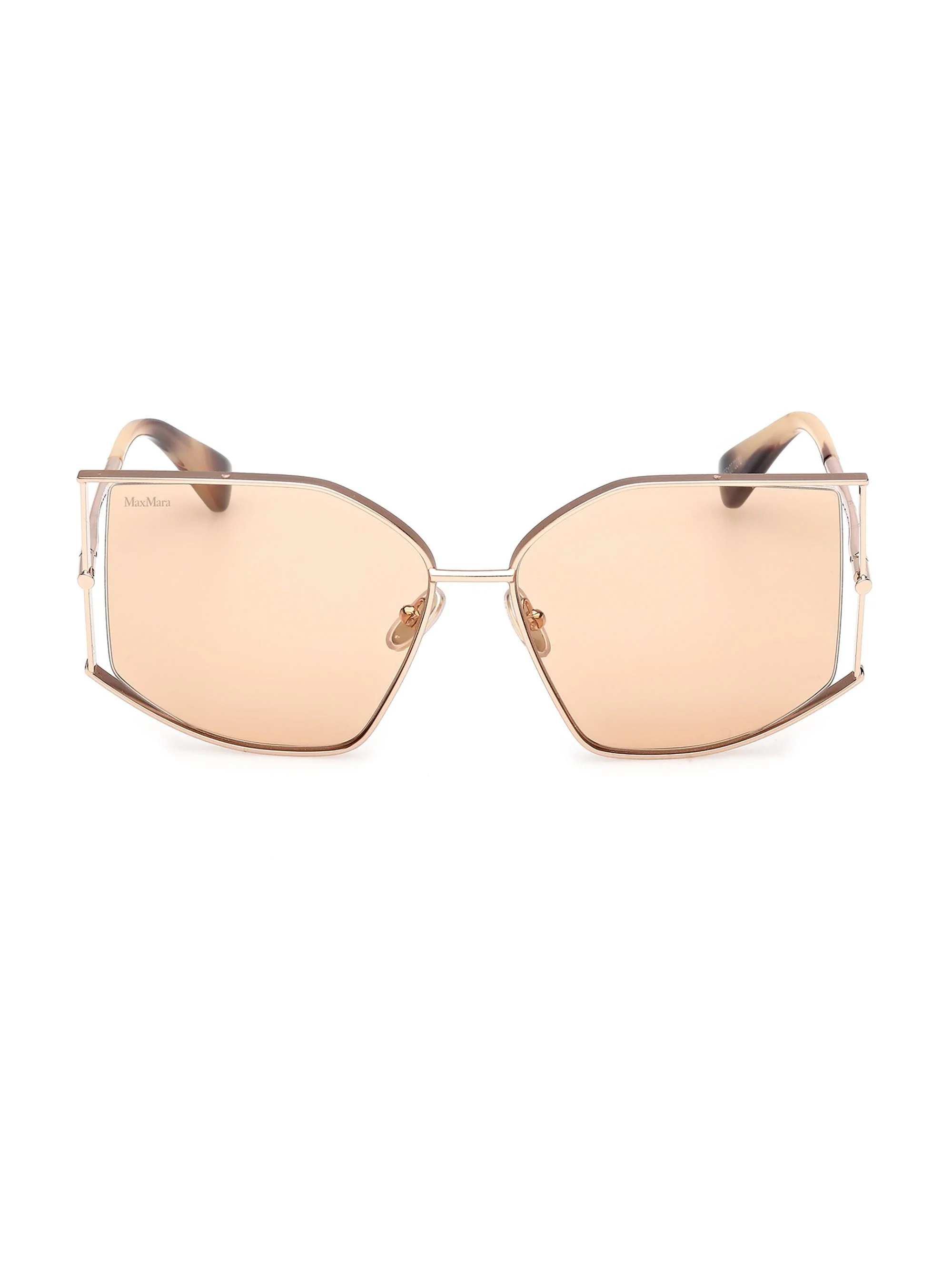 Women's Menton-4 59MM Cat-Eye Sunglasses - Rose Gold Striped Camel - 1
