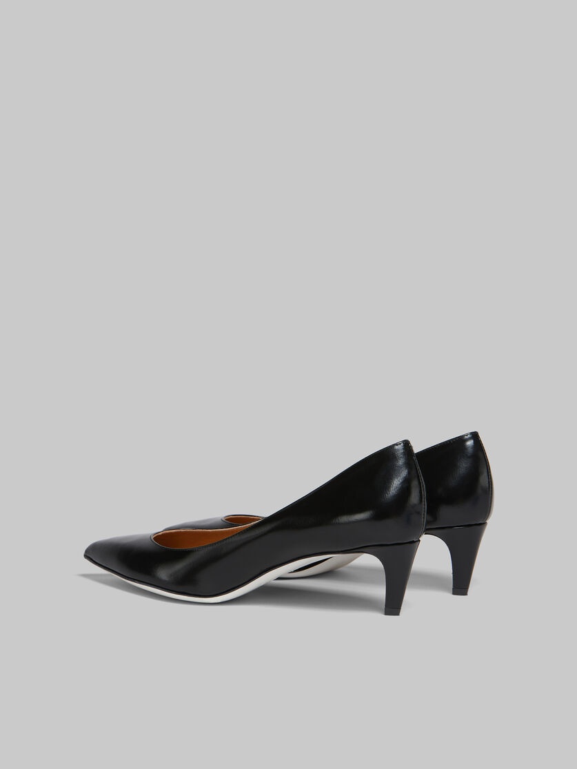 BLACK PALMELLATO LEATHER RHYTHM PUMP - 3