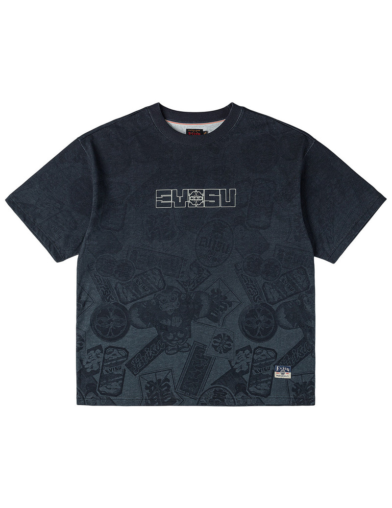 EVISU Allover EVISU Signature Graphic T-Shirt outlook