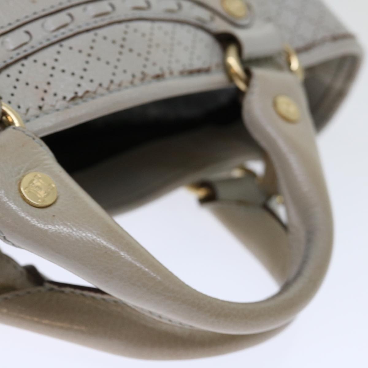 CELINE Hand Bag Leather Gray - 7