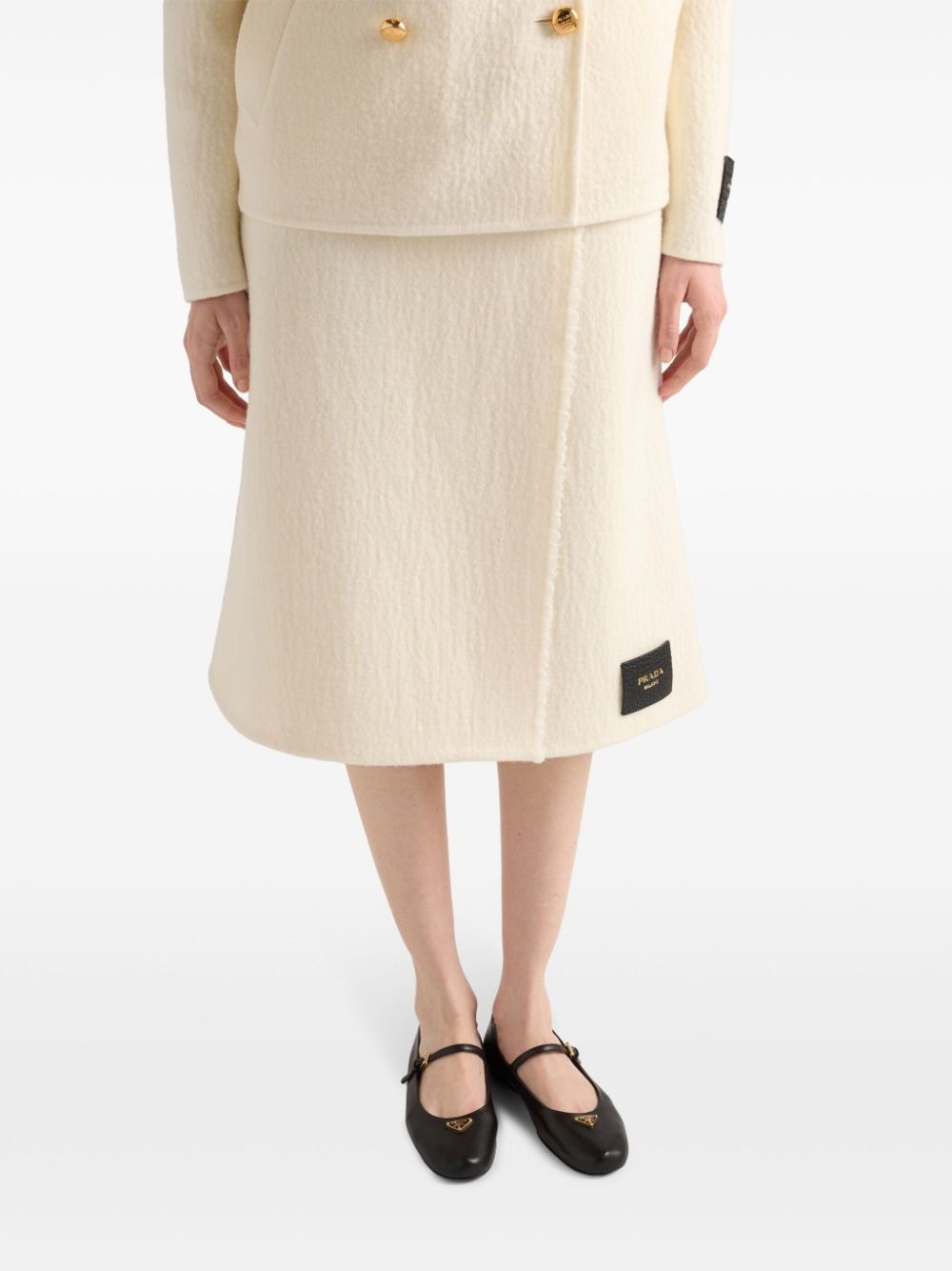 twill midi skirt - 4