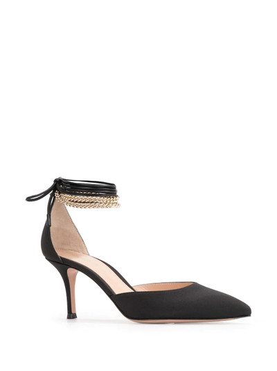 Gianvito Rossi wrapped ankle pumps outlook