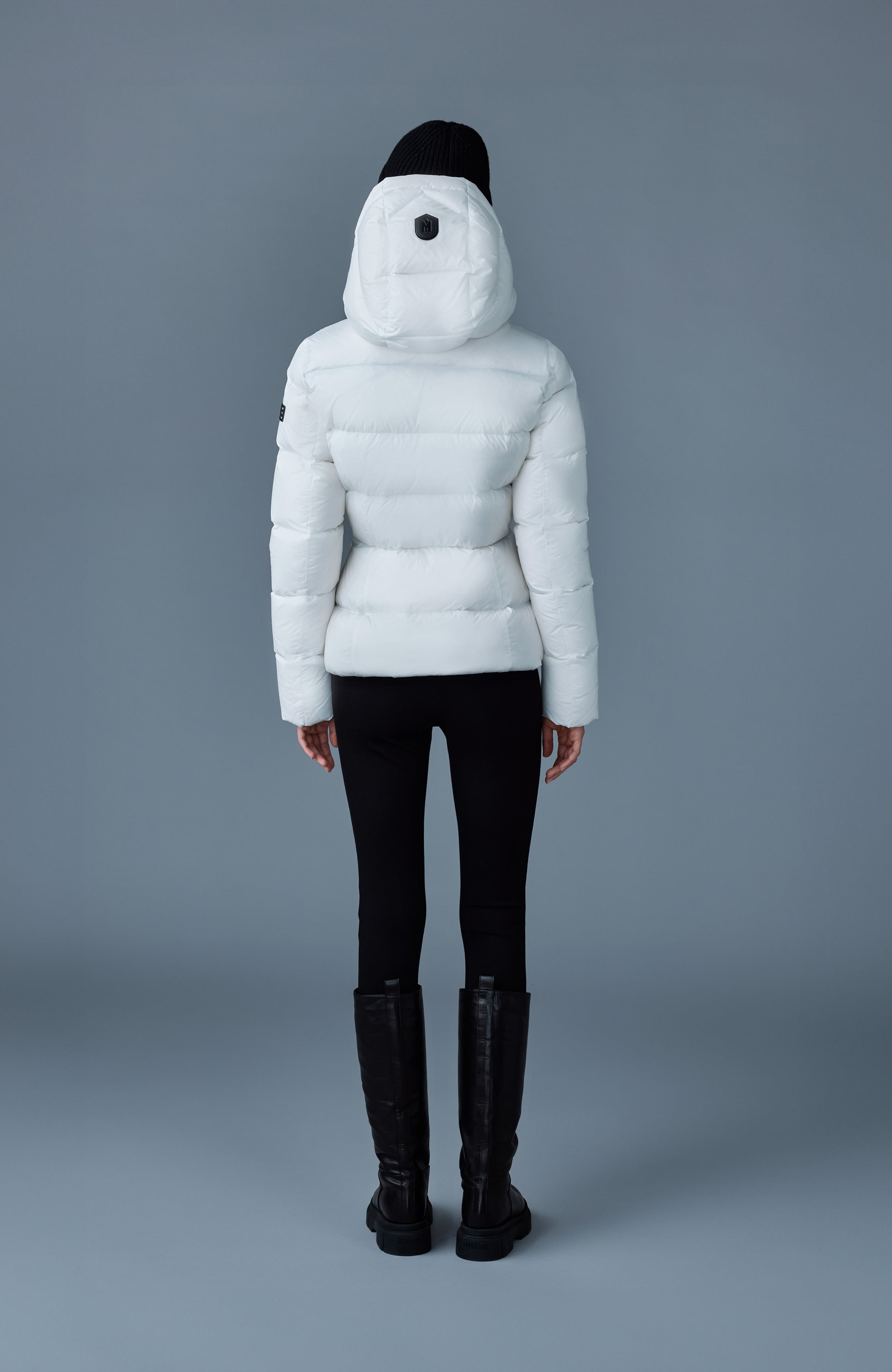 MADALYN lustrous light down jacket with hood for ladies - 4