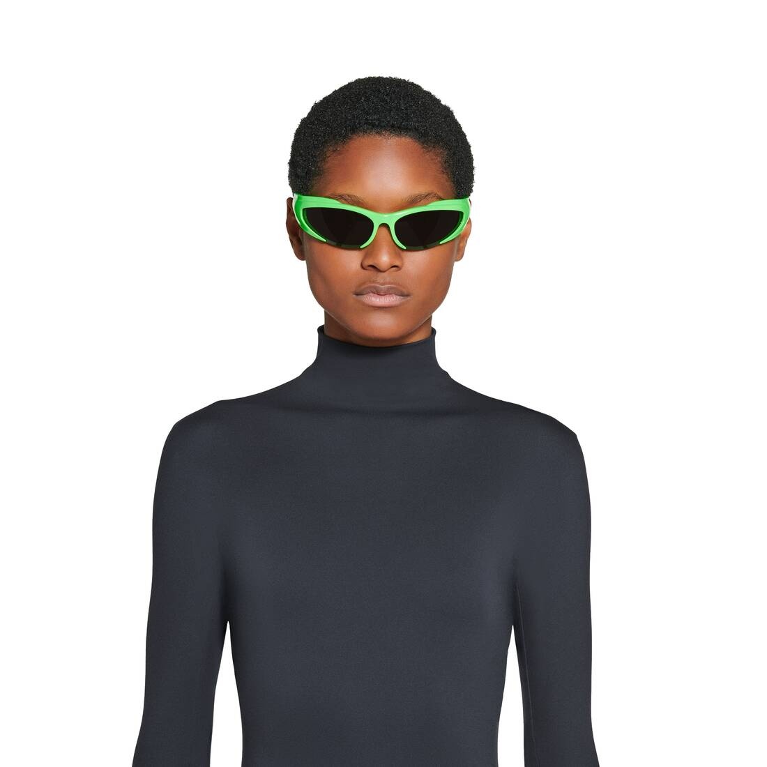 サングラス BALENCIAGA XPANDER RECTANGLE SUNGLASSES (681941_T00071000) Pre-owned Balenciaga Xpander Rect Sunglasses In Black