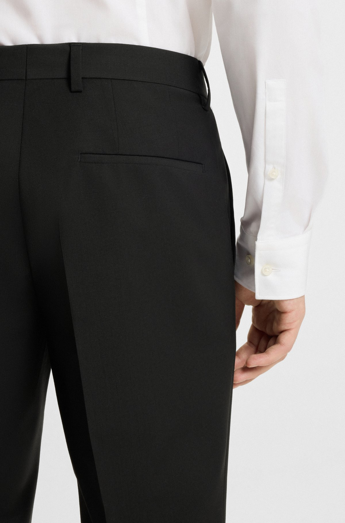 SLIM-FIT TROUSERS IN PERFORMANCE-STRETCH WOOL - 5
