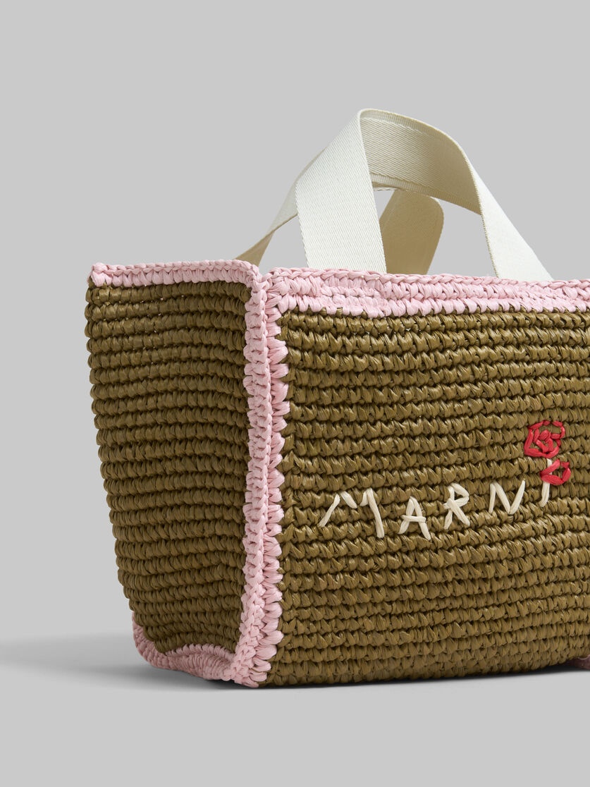 GREEN MACRAMÉ SILLO SMALL SHOPPER - 5