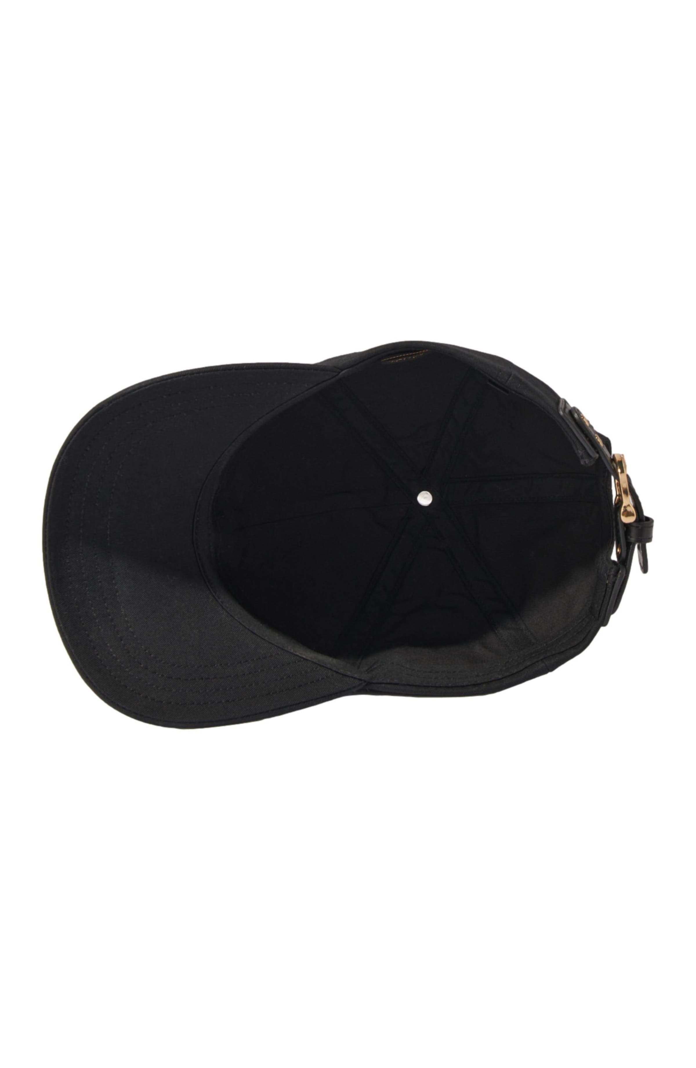 maje Cotton cap with gold-tone buckle in Black at Nordstrom - 4
