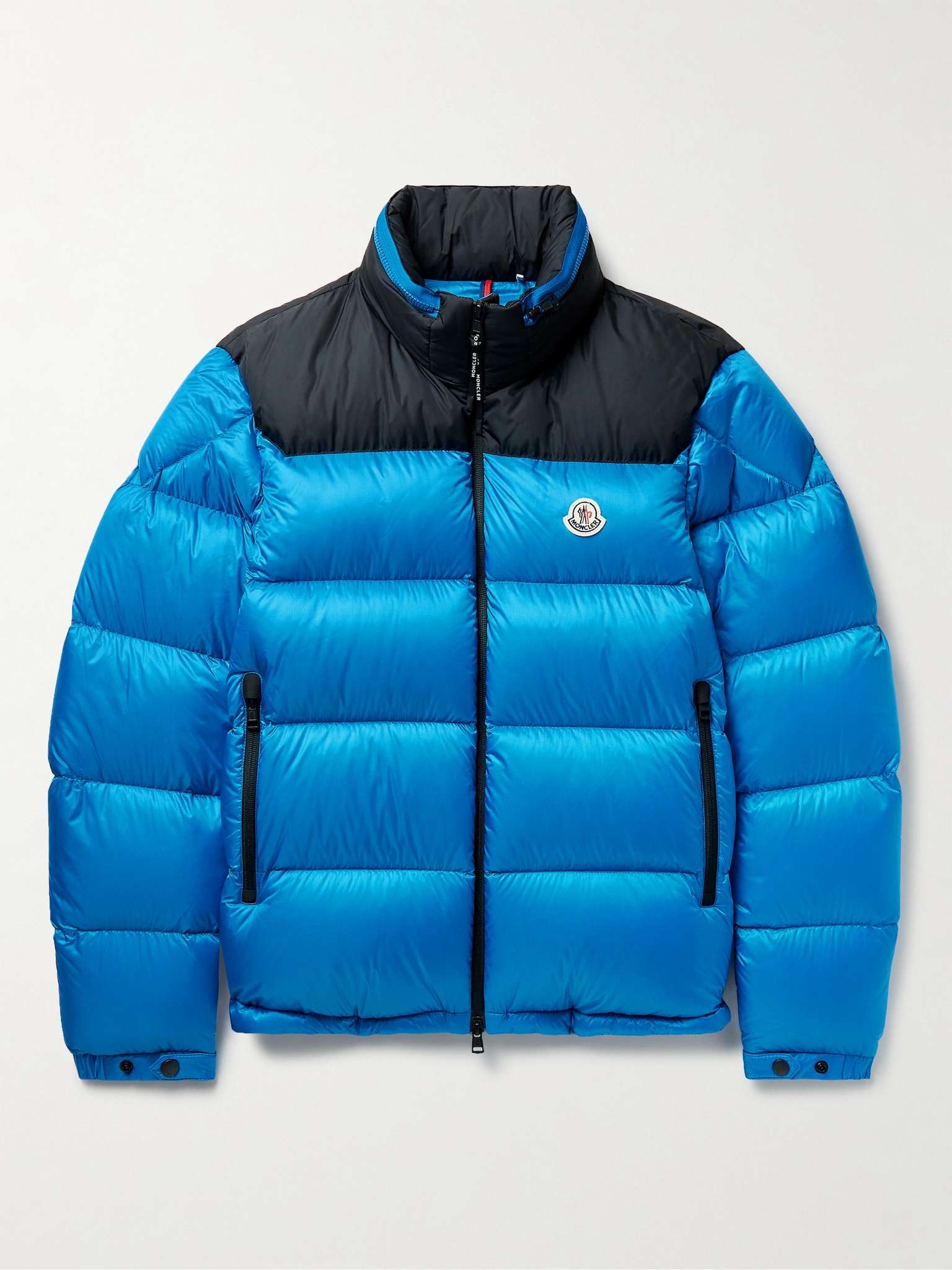 Moncler Peuplier Logo-Appliquéd Quilted Shell and Ripstop Down