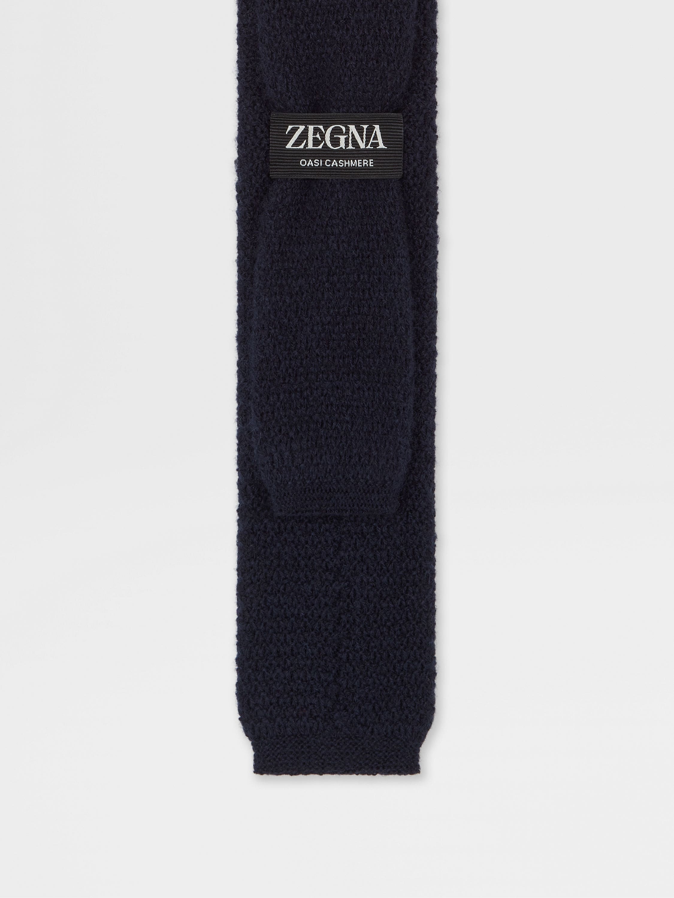 DARK BLUE OASI CASHMERE TIE - 3