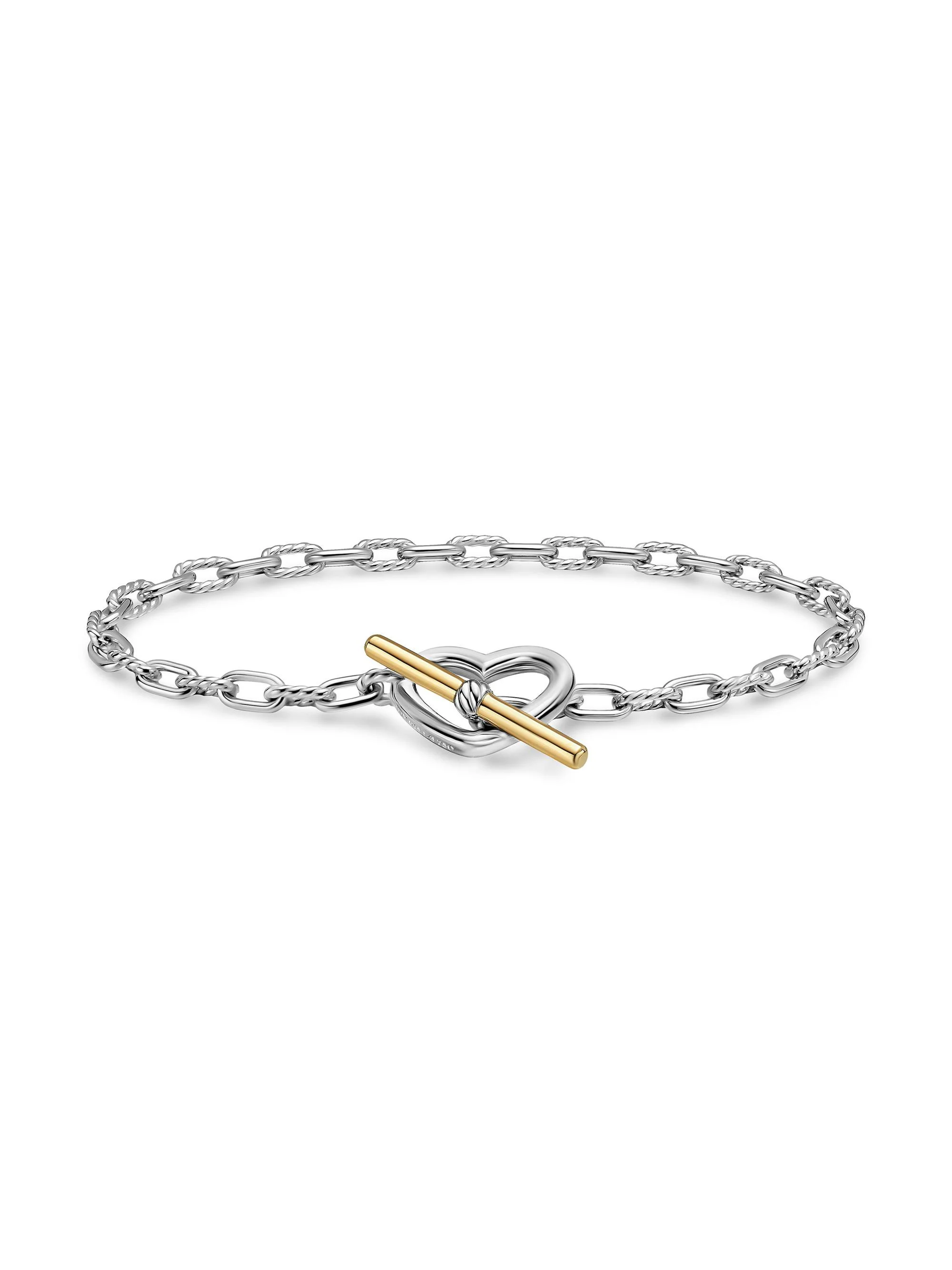 Women's DY Madison Heart Toggle Chain Bracelet in Sterling Silver - Silver - 1