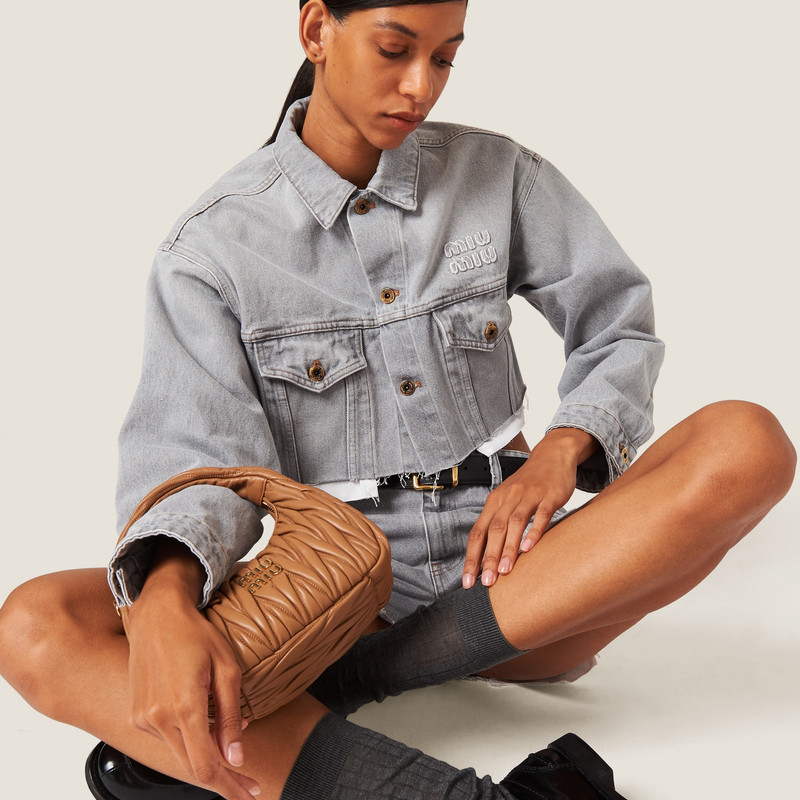 Denim blouson jacket 5
