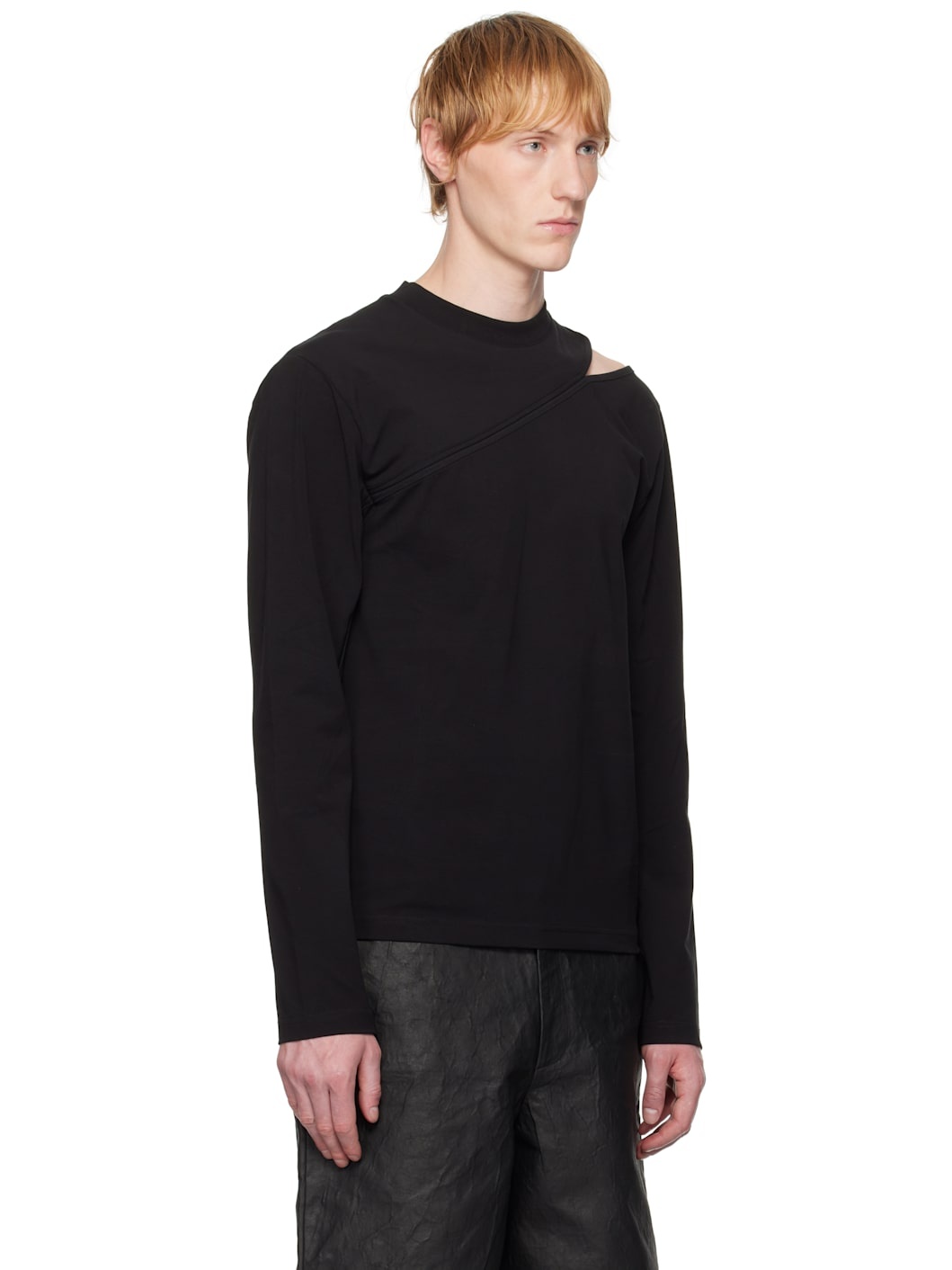 Black Pleistos Long Sleeve T-shirt - 2