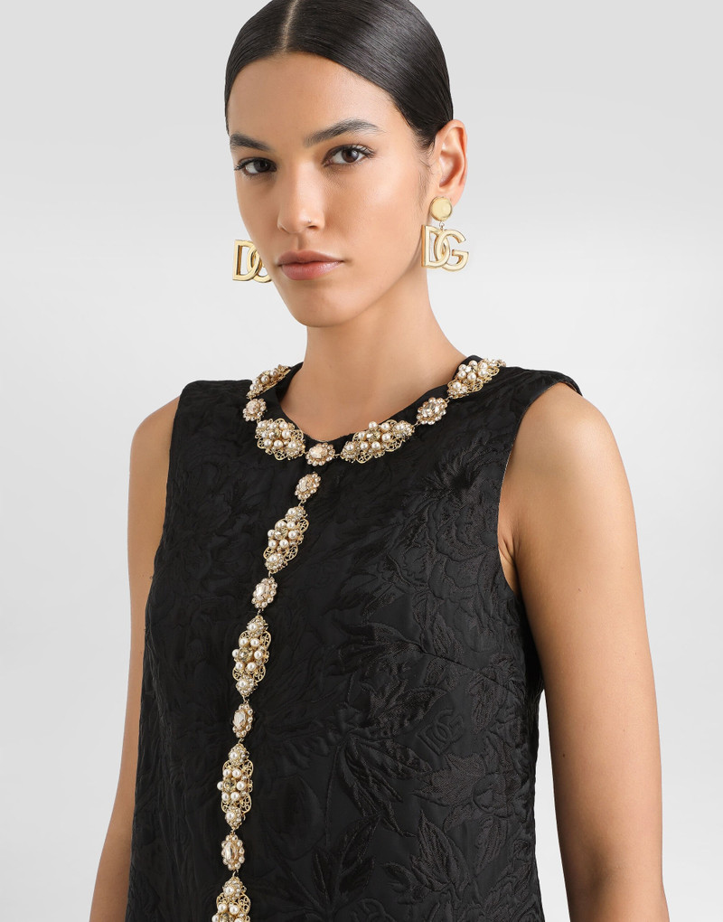 Dolce & Gabbana Brocade peony dres outlook