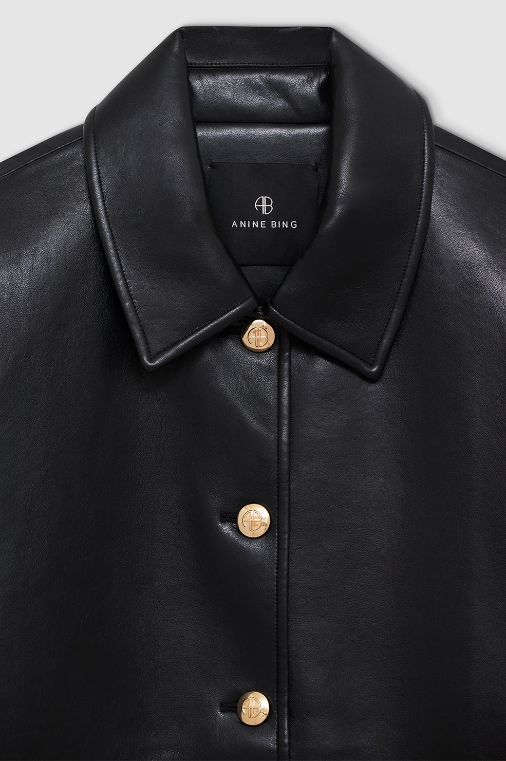 Luca Jacket - Black Recycled Leather - 4