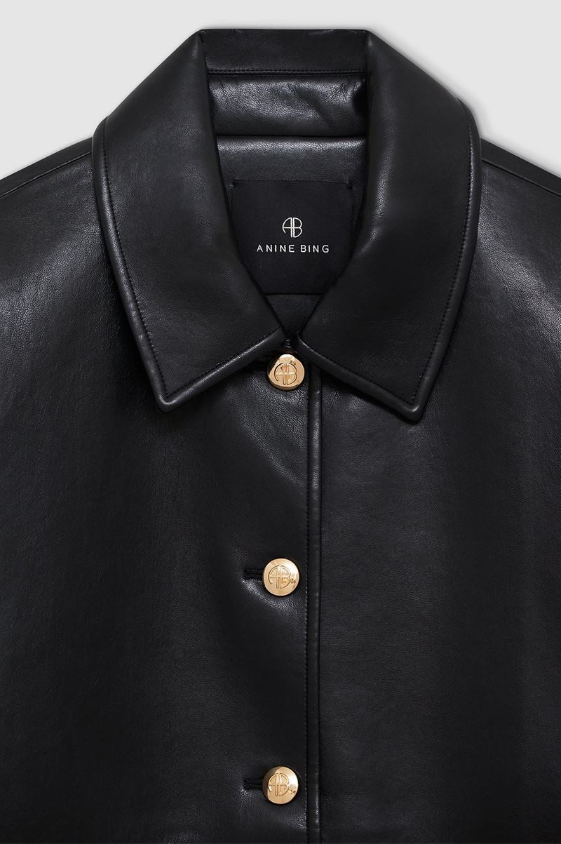 Luca Jacket - Black Recycled Leather 4