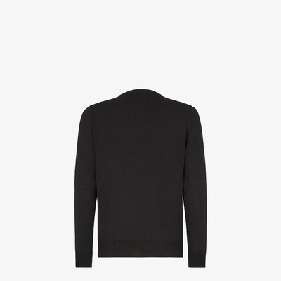 FENDI Black cotton sweater outlook