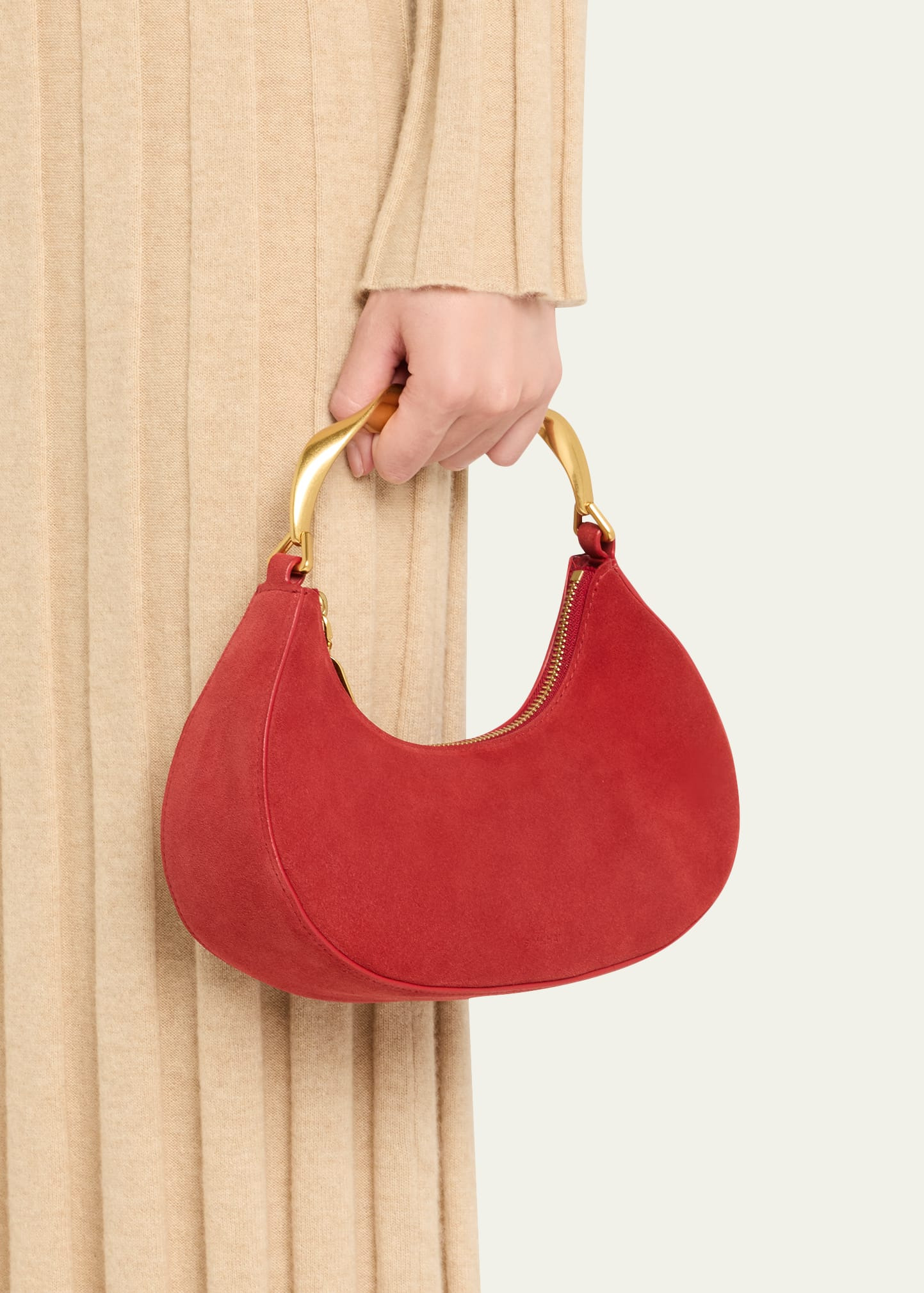 Nixi Suede Twist Top-Handle Bag - 2