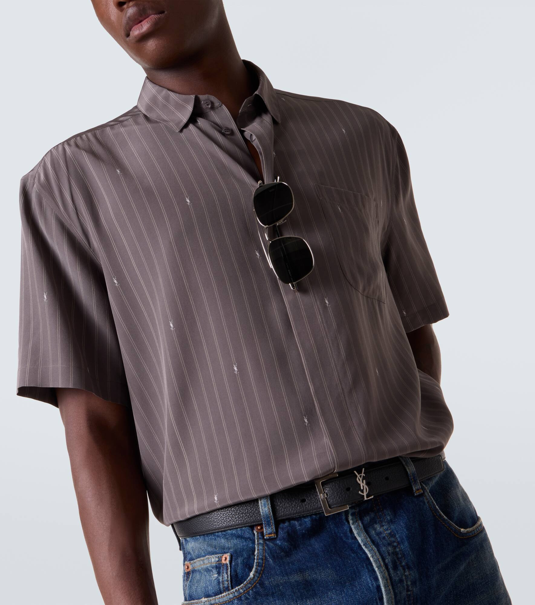 Cassandre silk crêpe de chine shirt - 5