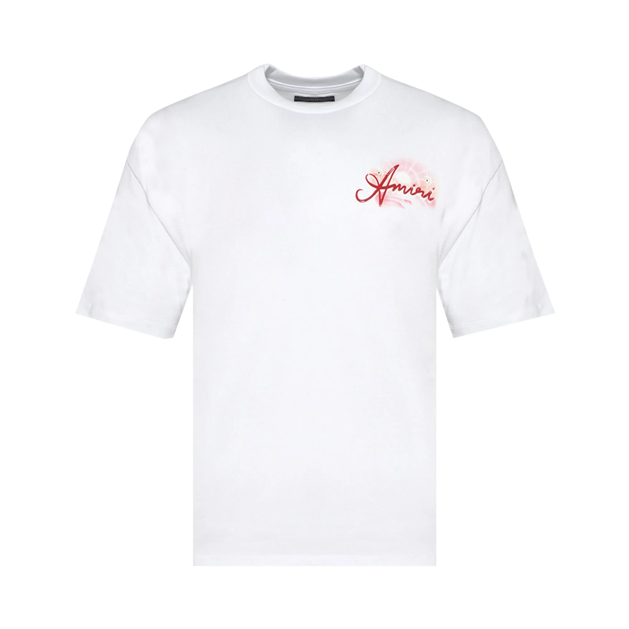 Amiri Airbrush Oversized Tee 'White' - 1