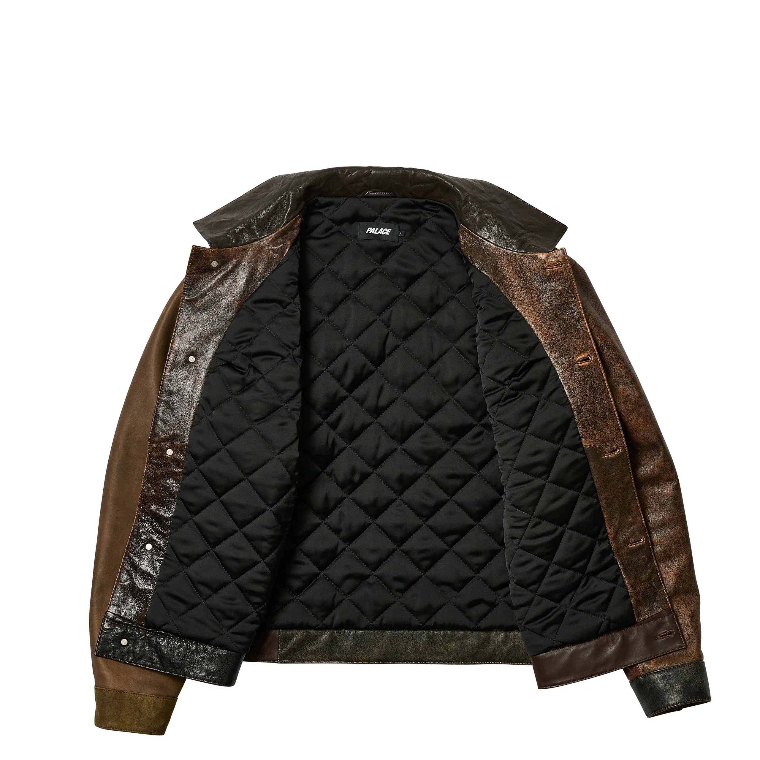 ジャケット・アウター Palace PATCHY LEATHER JACKET MULTI PALACE PATCHY LEATHER JACKET MULTI | REVERSIBLE
