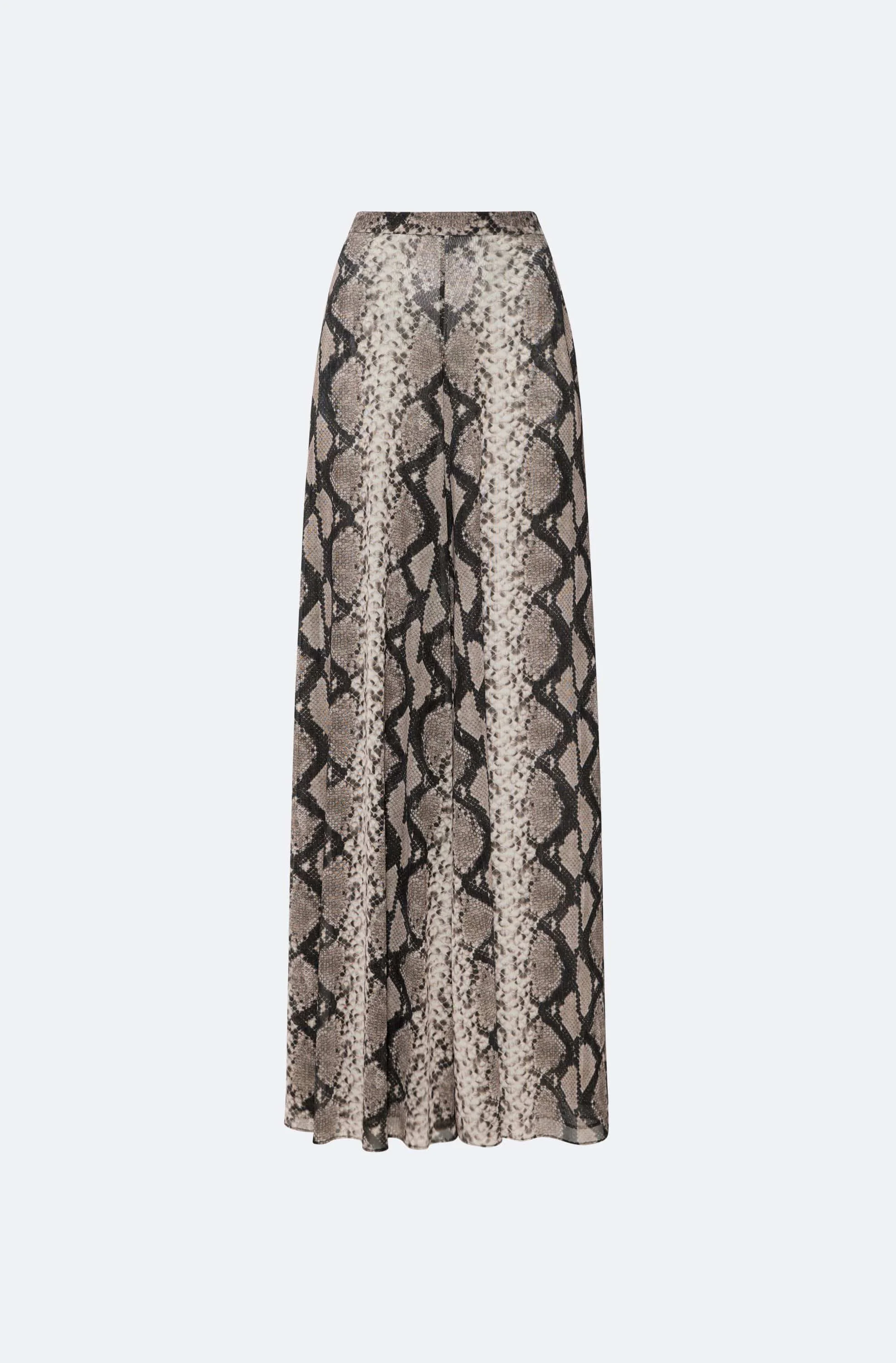 Printed Mesh Wide Leg Pant - 1