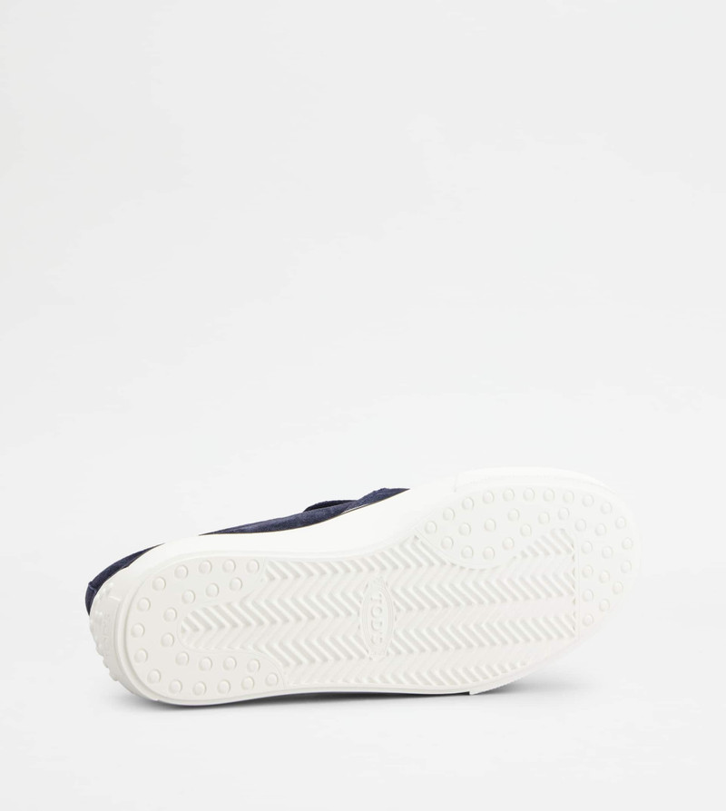 SLIP-ONS IN SUEDE - BLUE 4